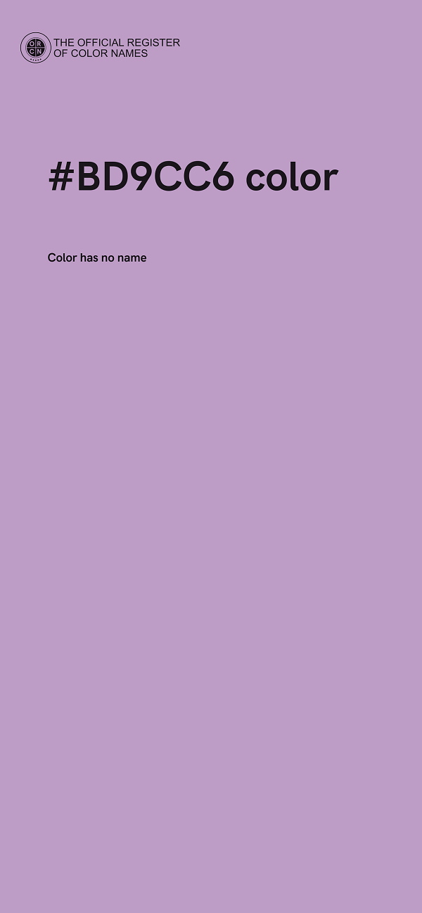 #BD9CC6 color image