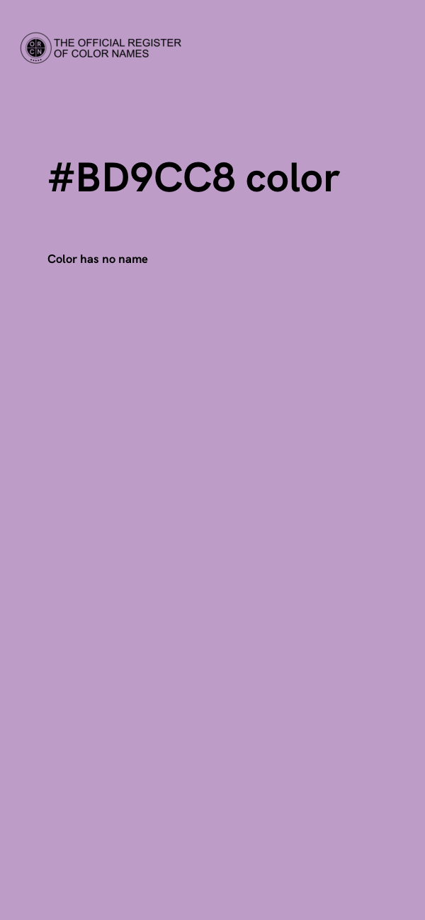 #BD9CC8 color image