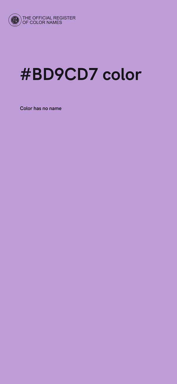 #BD9CD7 color image