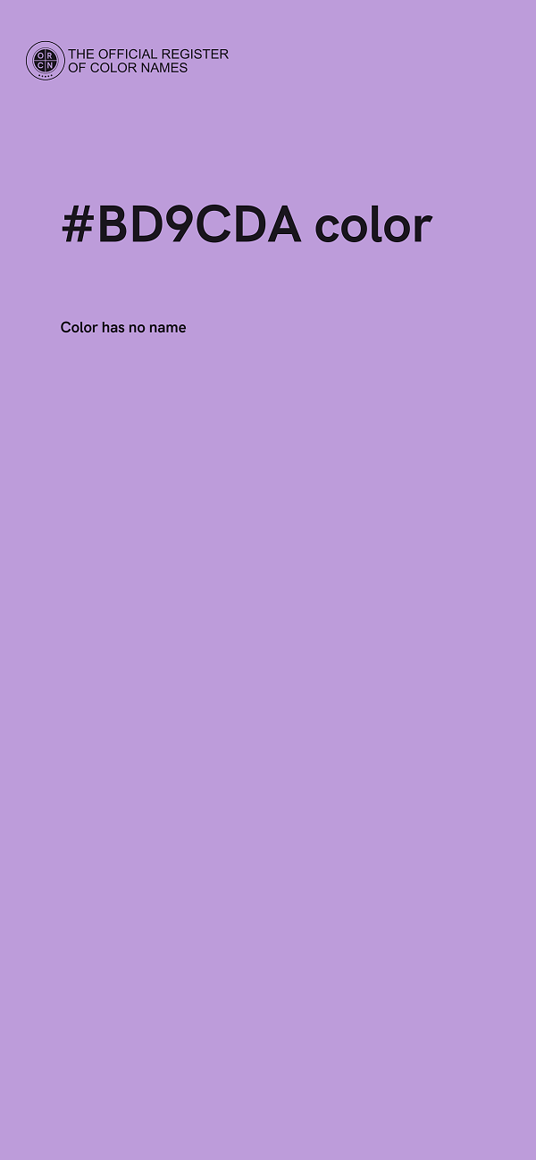 #BD9CDA color image