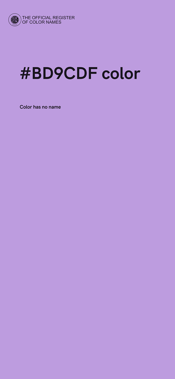 #BD9CDF color image