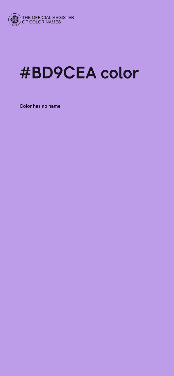 #BD9CEA color image
