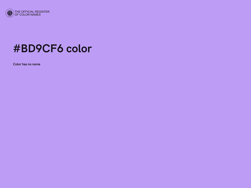 #BD9CF6 color image