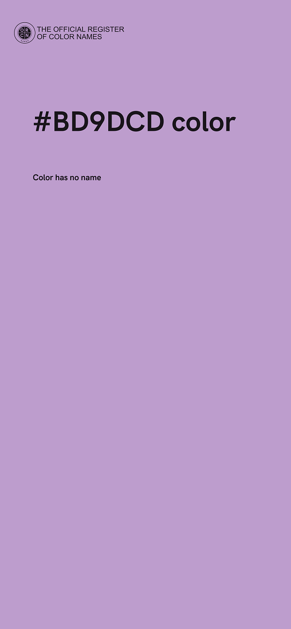 #BD9DCD color image