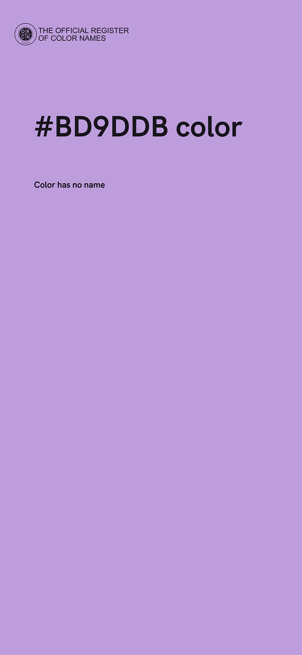 #BD9DDB color image