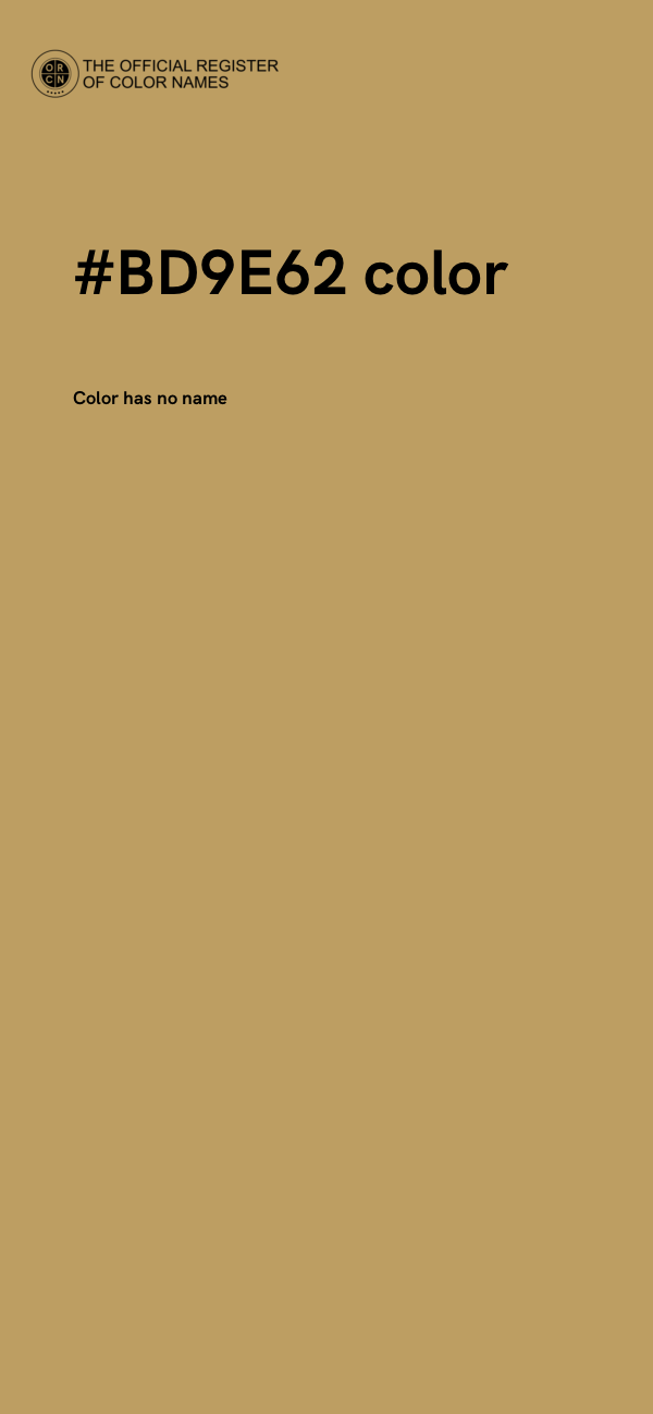#BD9E62 color image