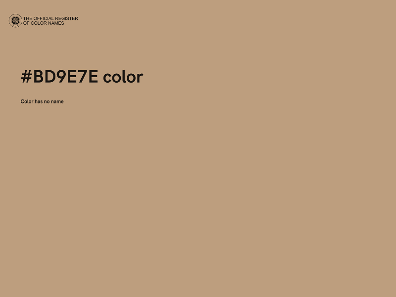 #BD9E7E color image