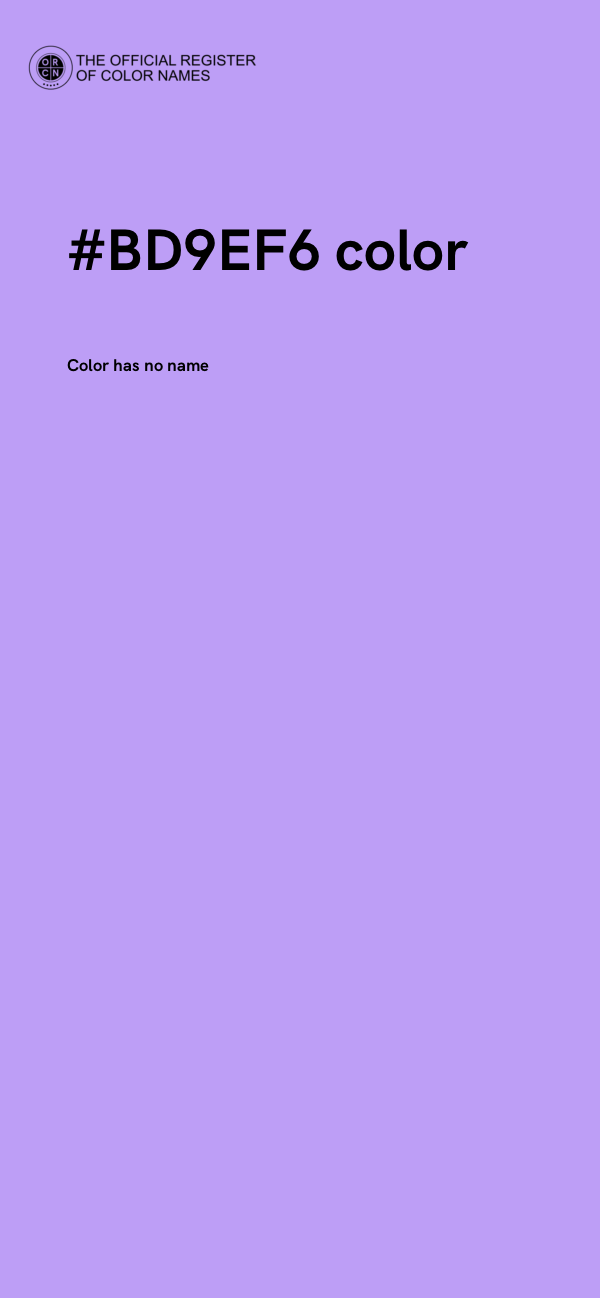 #BD9EF6 color image