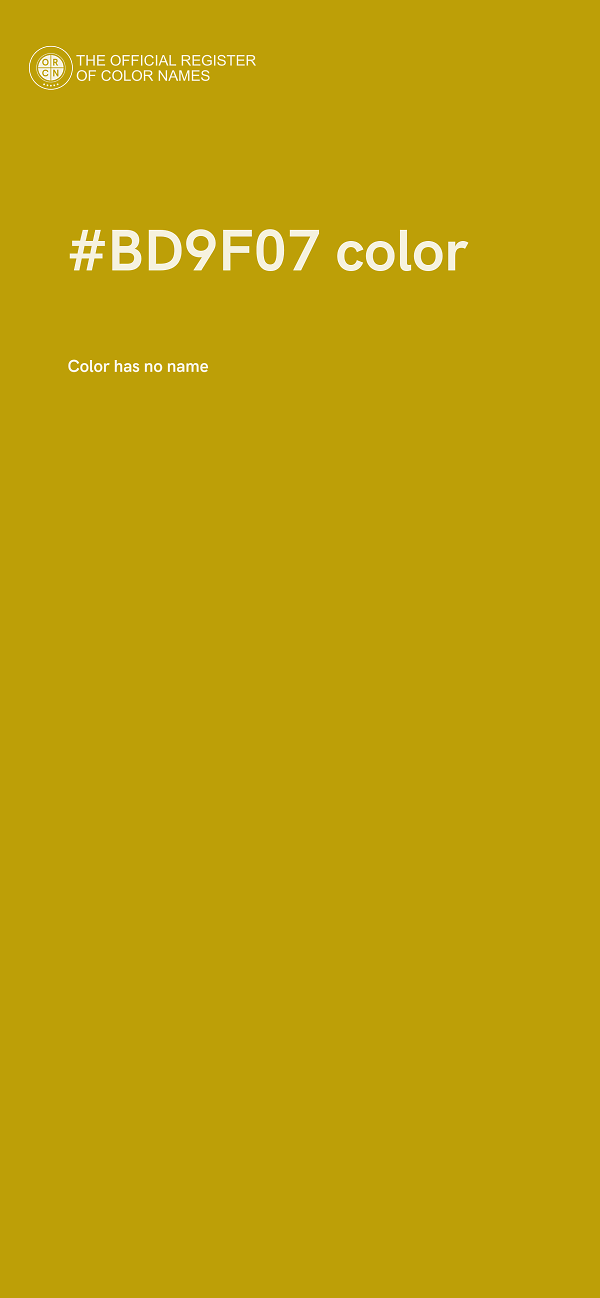 #BD9F07 color image