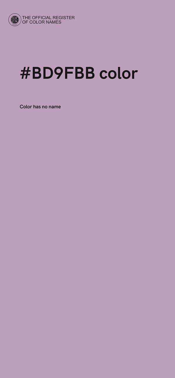 #BD9FBB color image