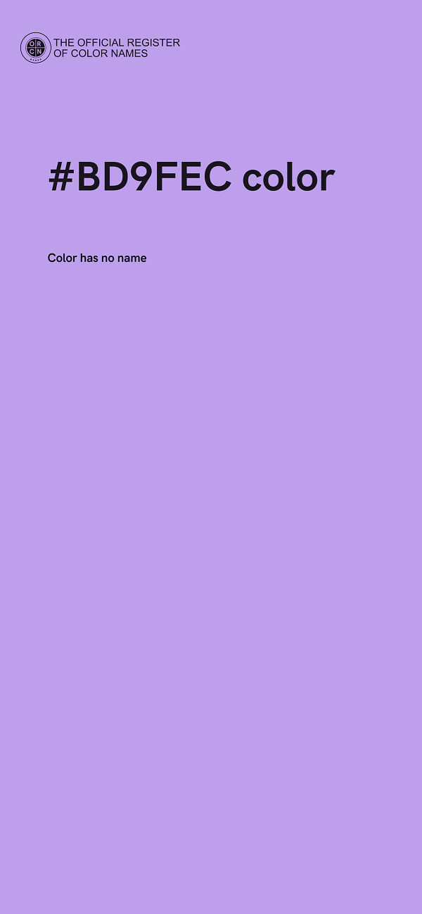 #BD9FEC color image