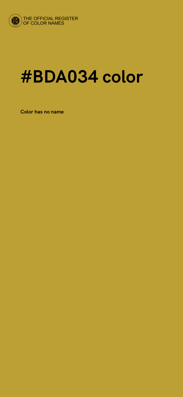 #BDA034 color image