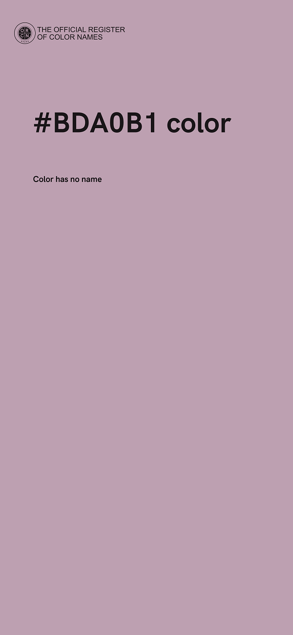 #BDA0B1 color image