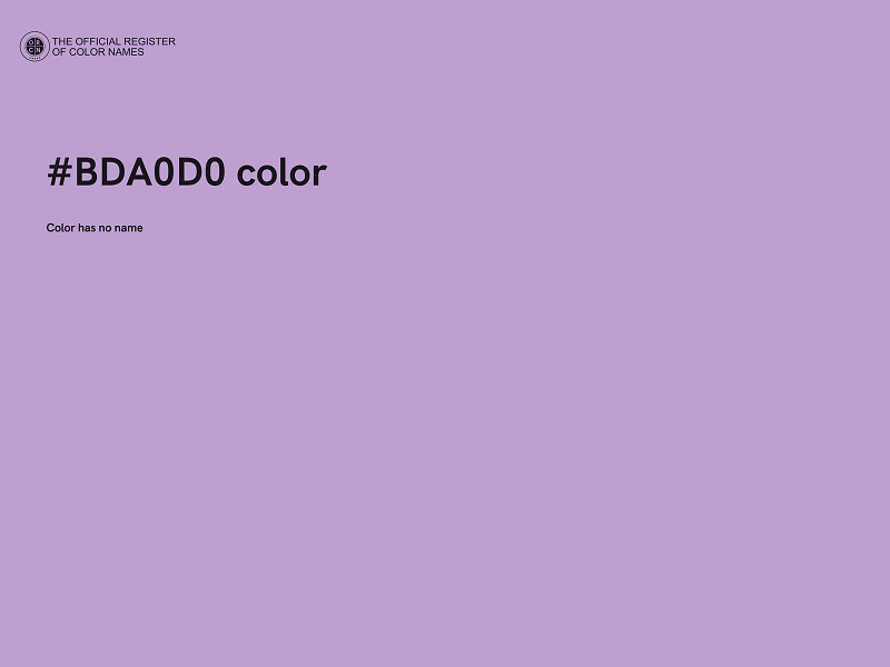 #BDA0D0 color image