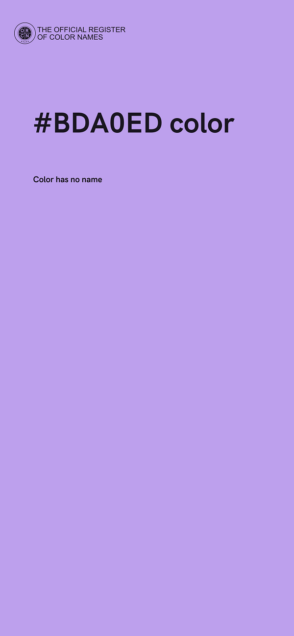 #BDA0ED color image