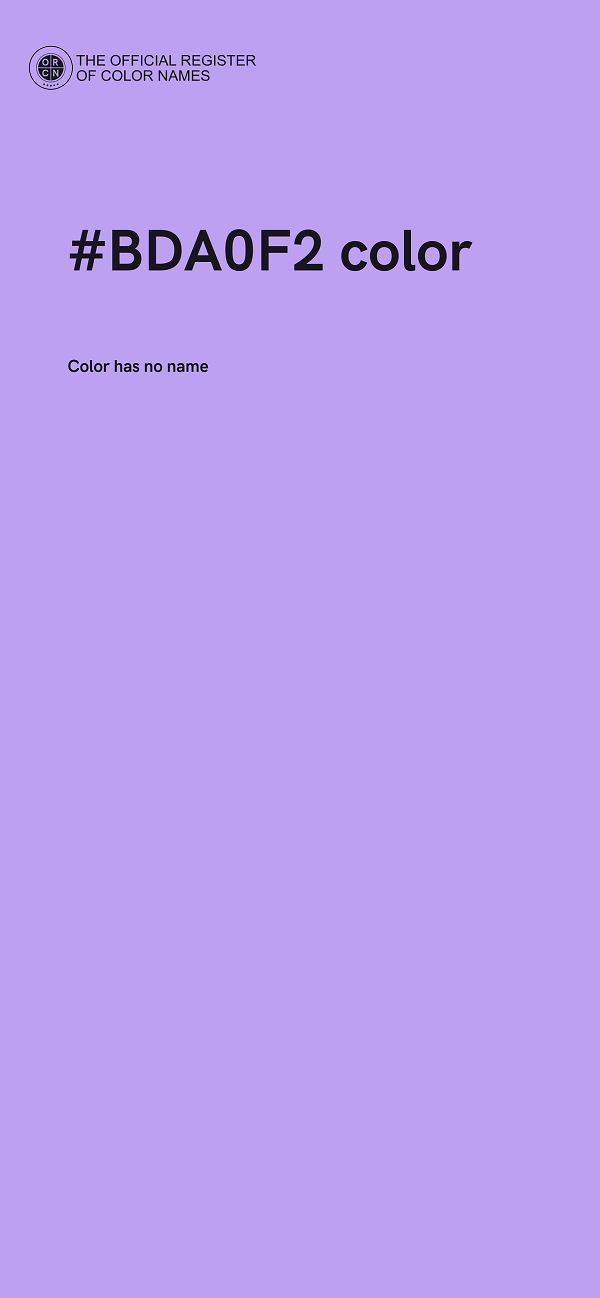 #BDA0F2 color image