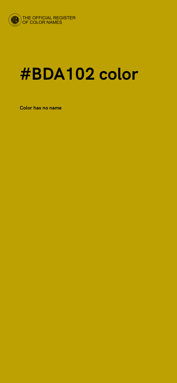 #BDA102 color image