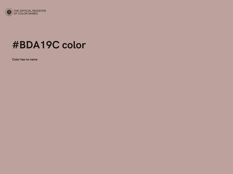 #BDA19C color image