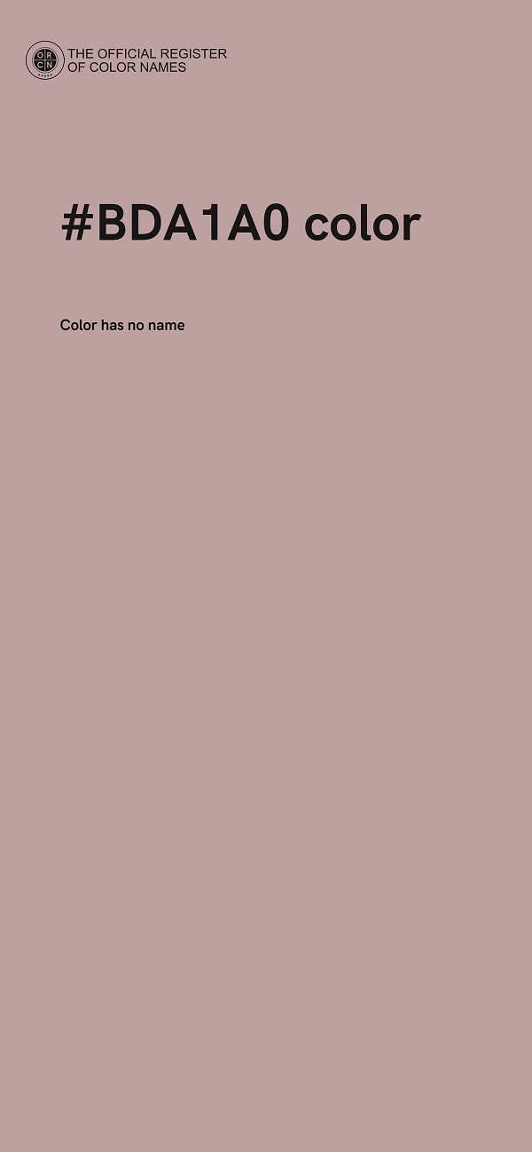 #BDA1A0 color image