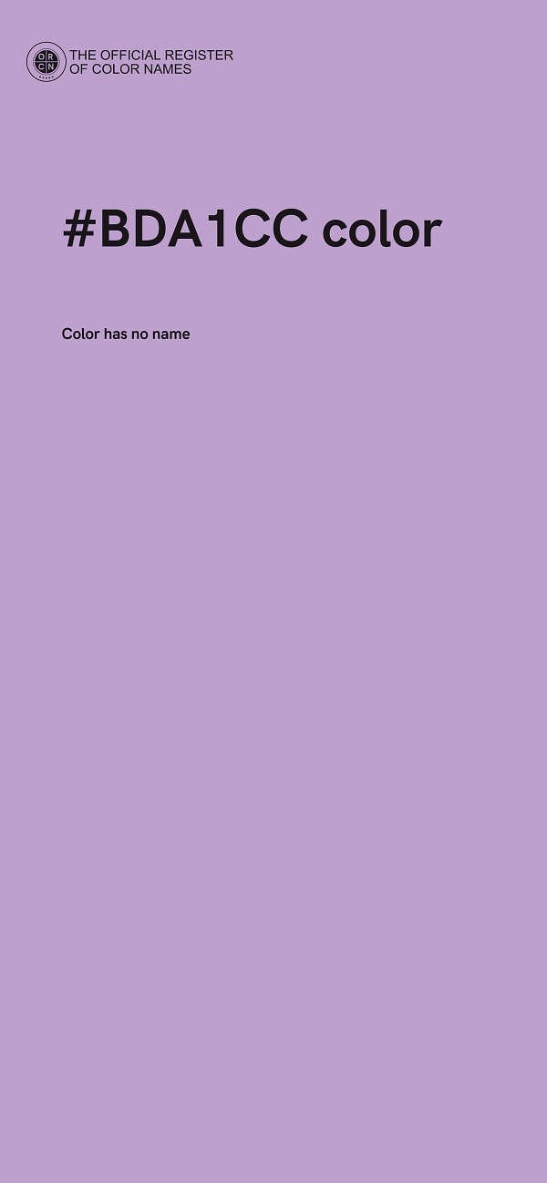 #BDA1CC color image
