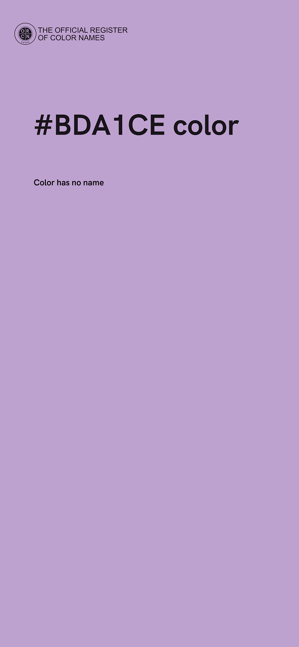 #BDA1CE color image