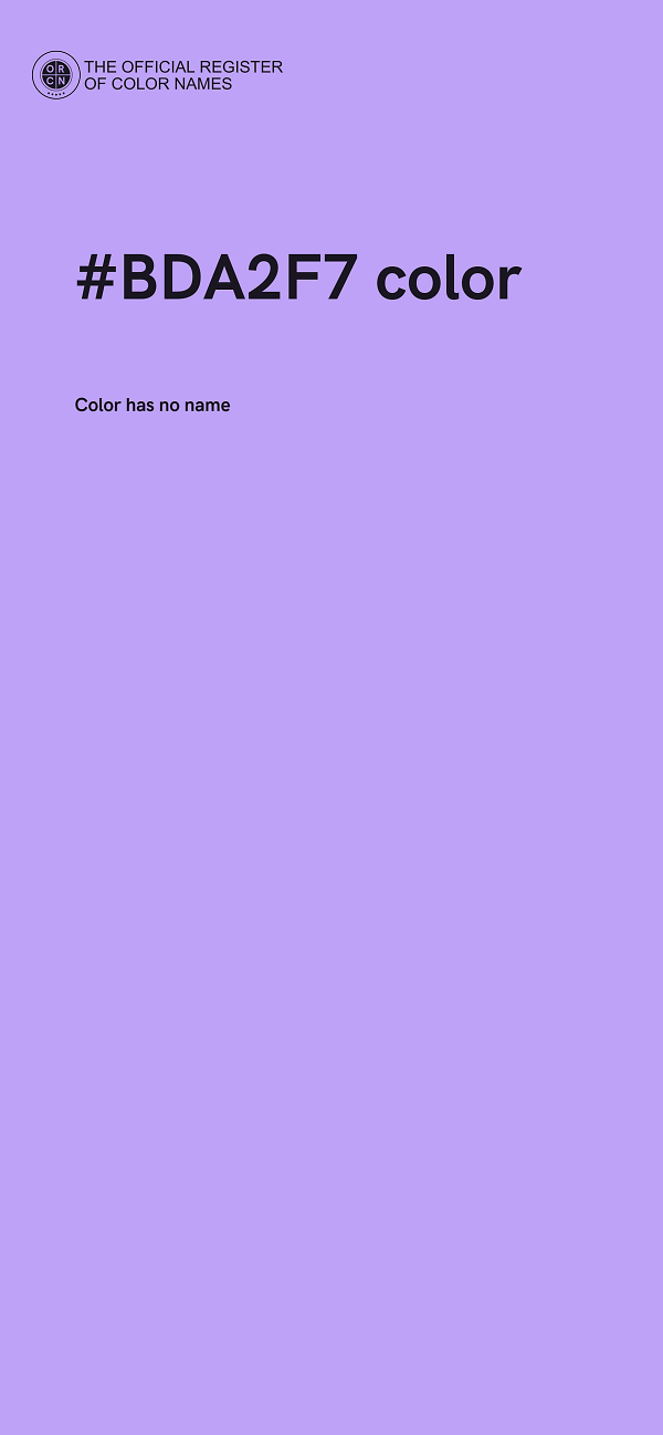 #BDA2F7 color image