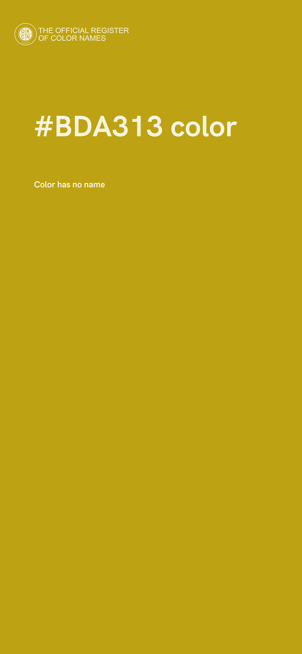 #BDA313 color image