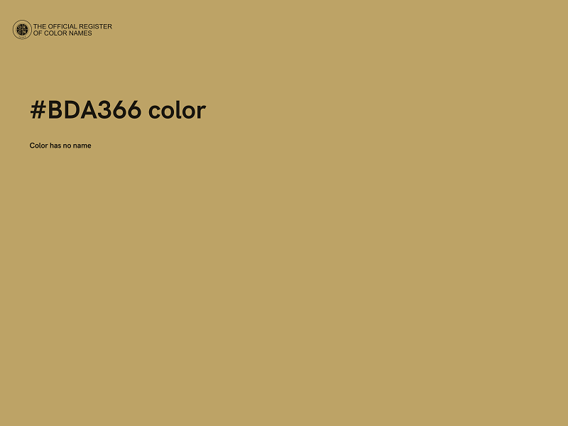 #BDA366 color image