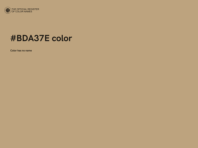 #BDA37E color image