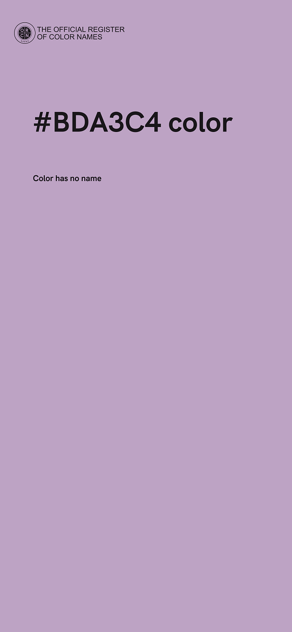 #BDA3C4 color image