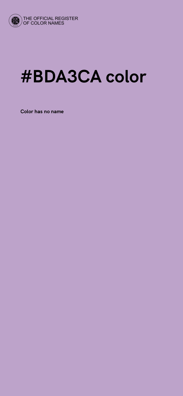 #BDA3CA color image