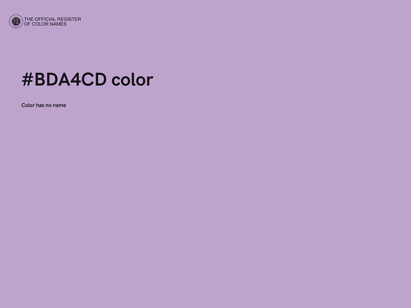 #BDA4CD color image