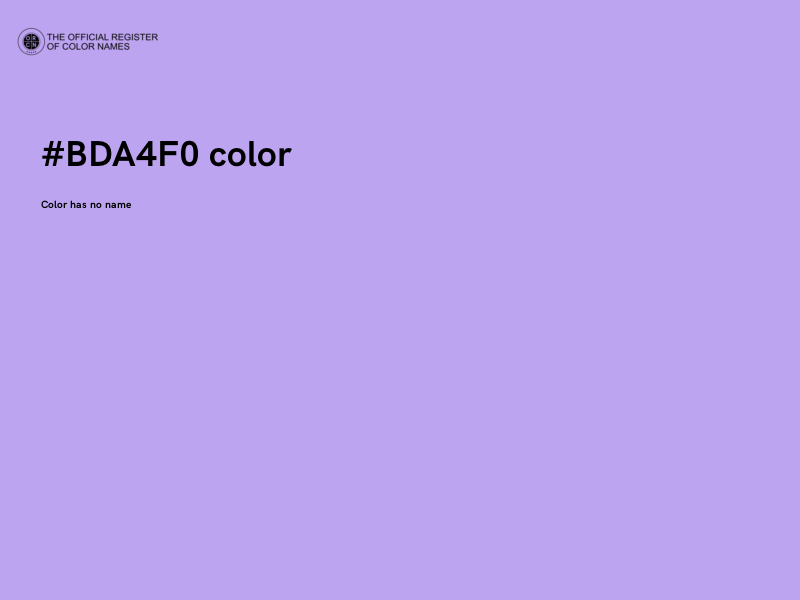 #BDA4F0 color image