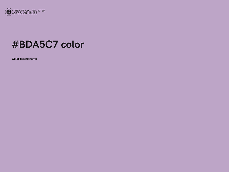 #BDA5C7 color image