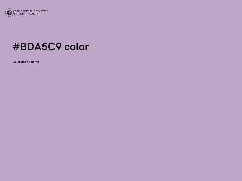 #BDA5C9 color image