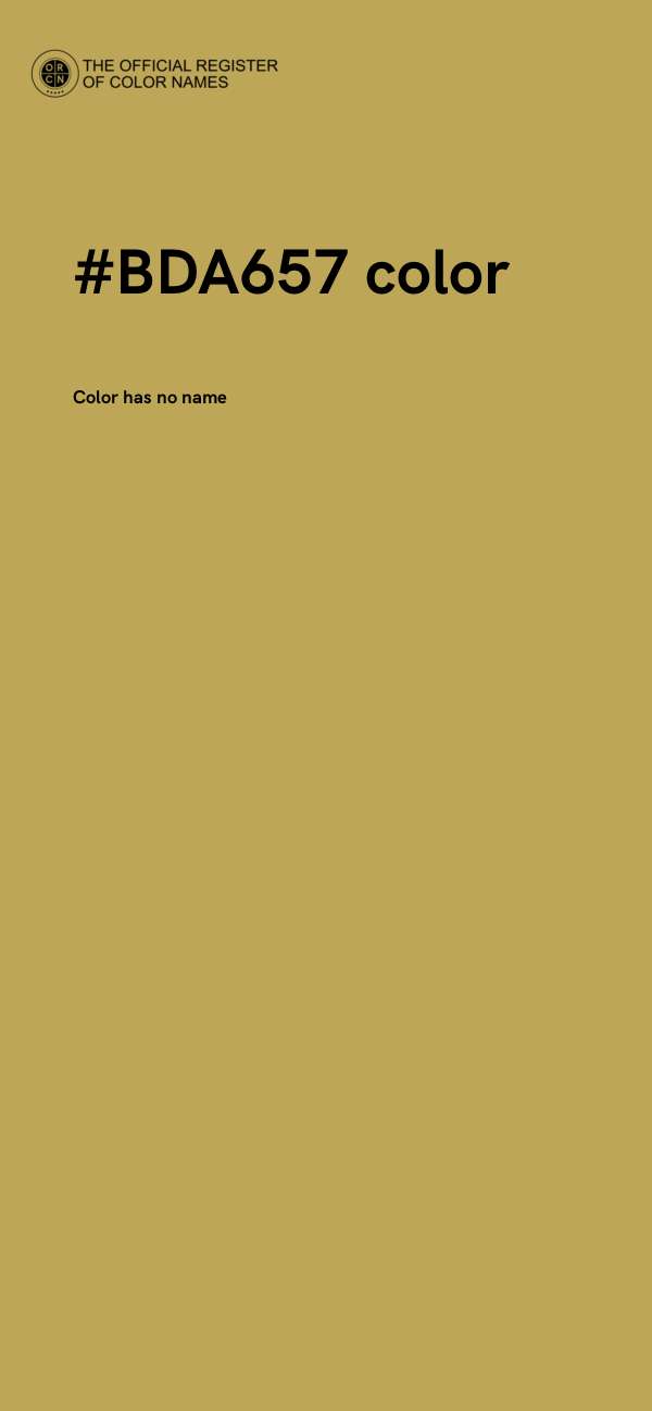 #BDA657 color image