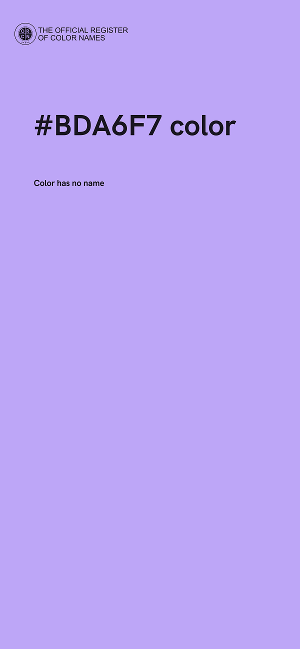 #BDA6F7 color image