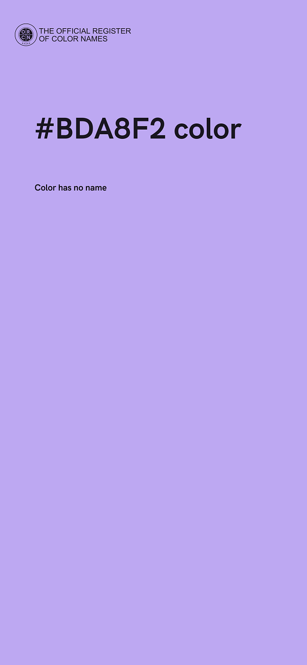 #BDA8F2 color image