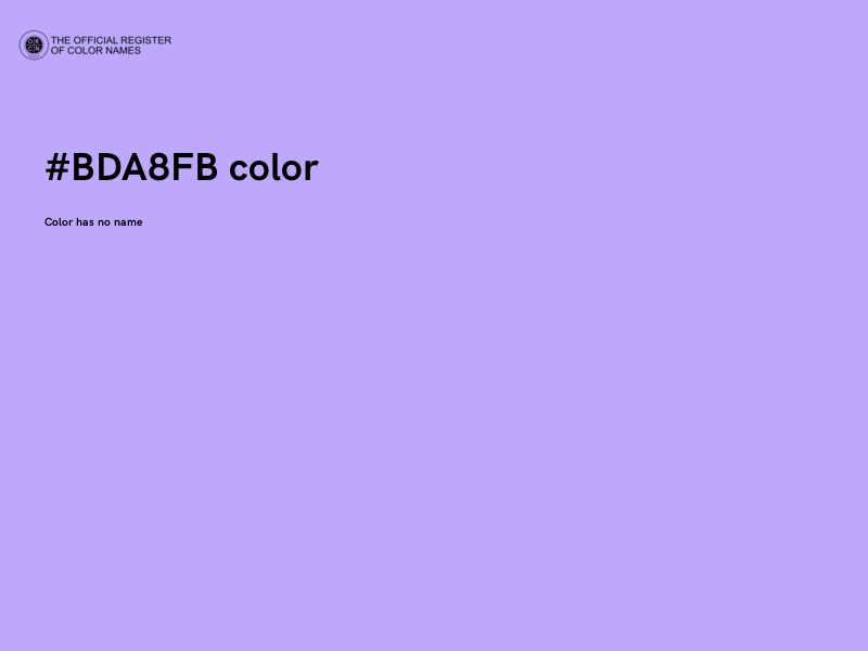 #BDA8FB color image