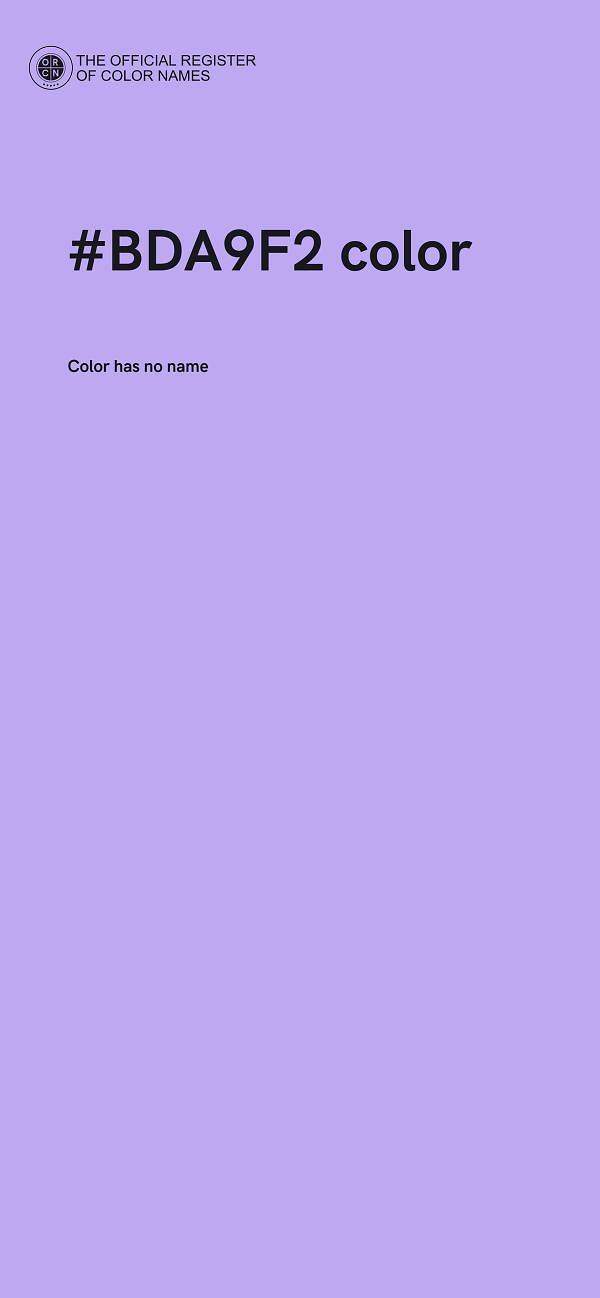 #BDA9F2 color image