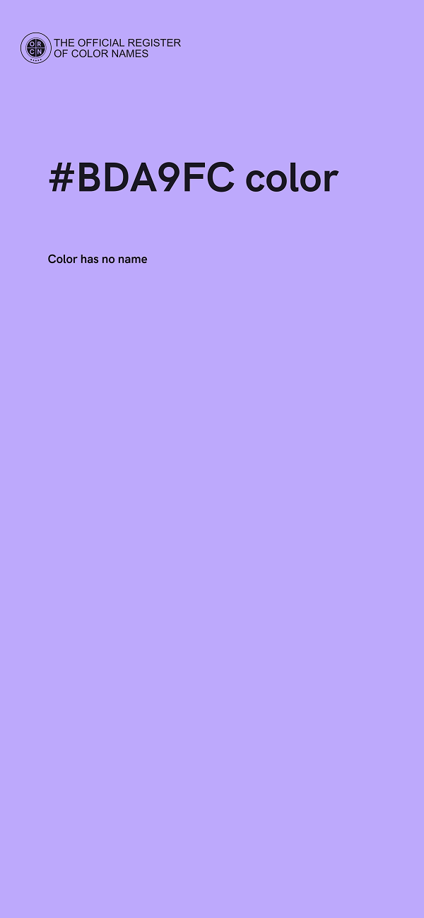 #BDA9FC color image