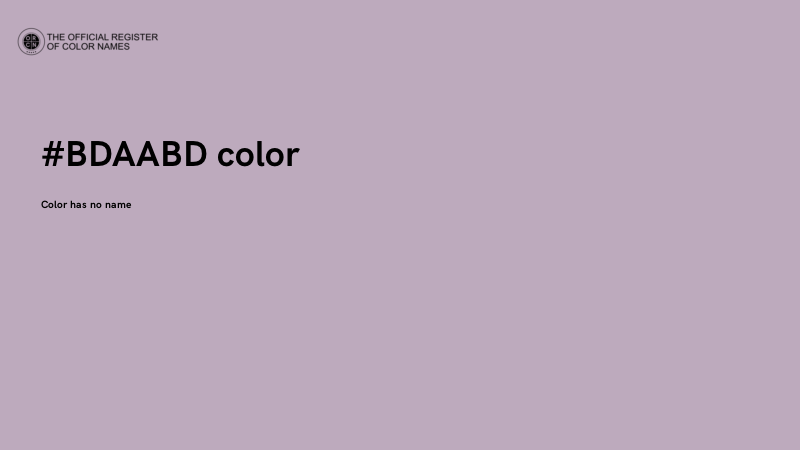 #BDAABD color image