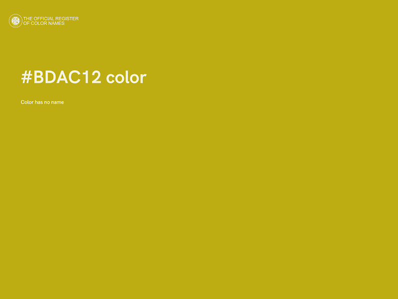 #BDAC12 color image