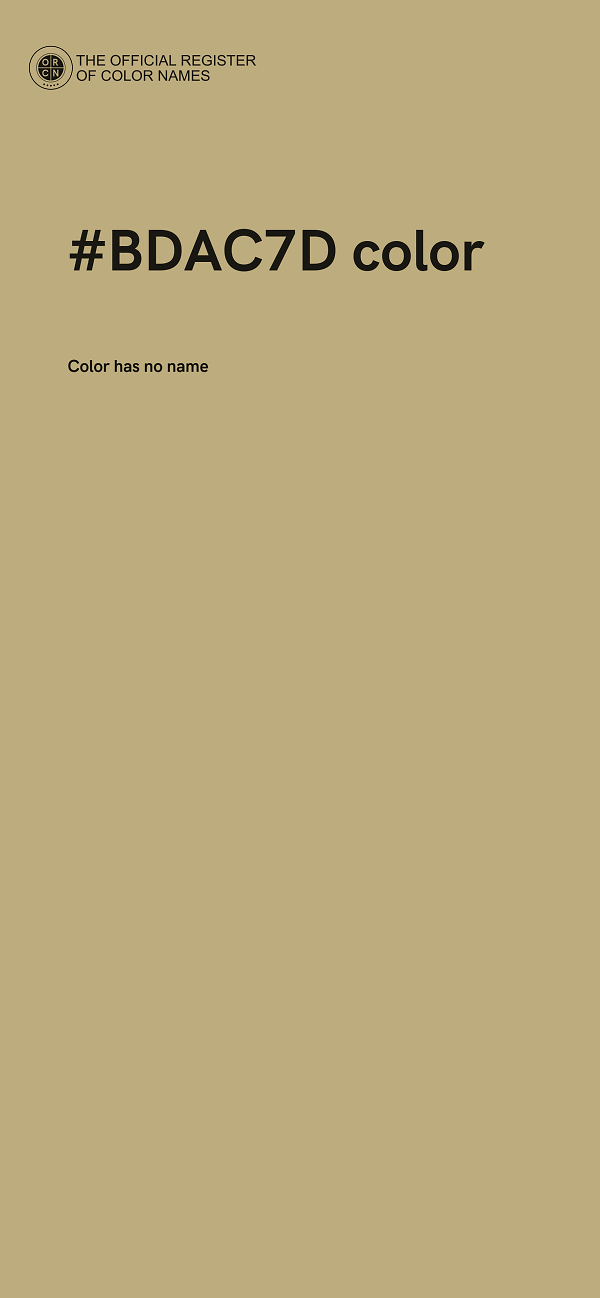 #BDAC7D color image