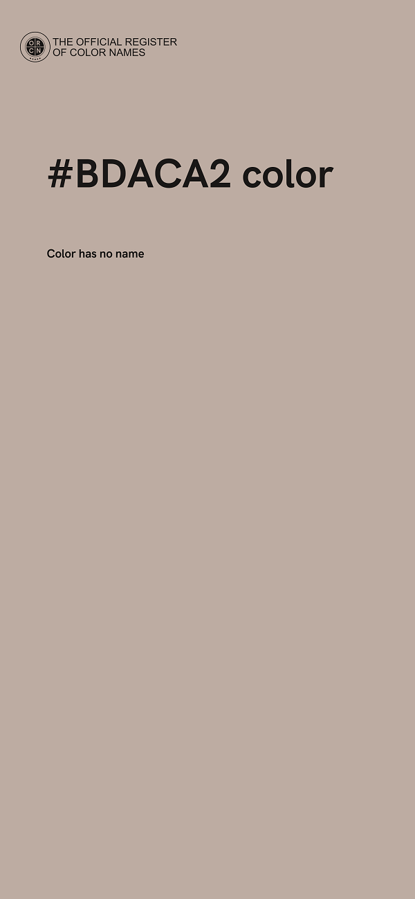 #BDACA2 color image
