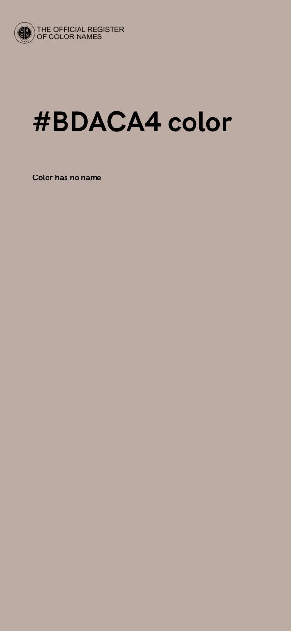 #BDACA4 color image