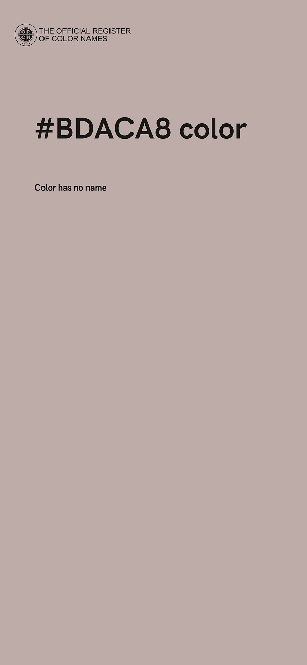 #BDACA8 color image