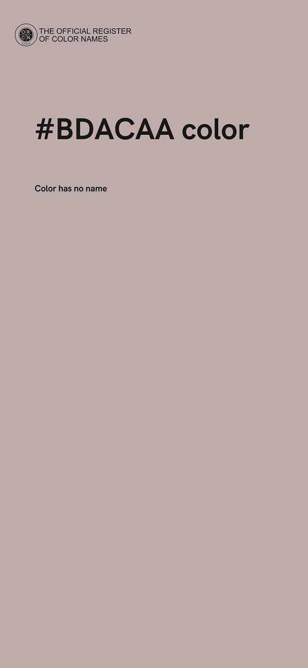 #BDACAA color image