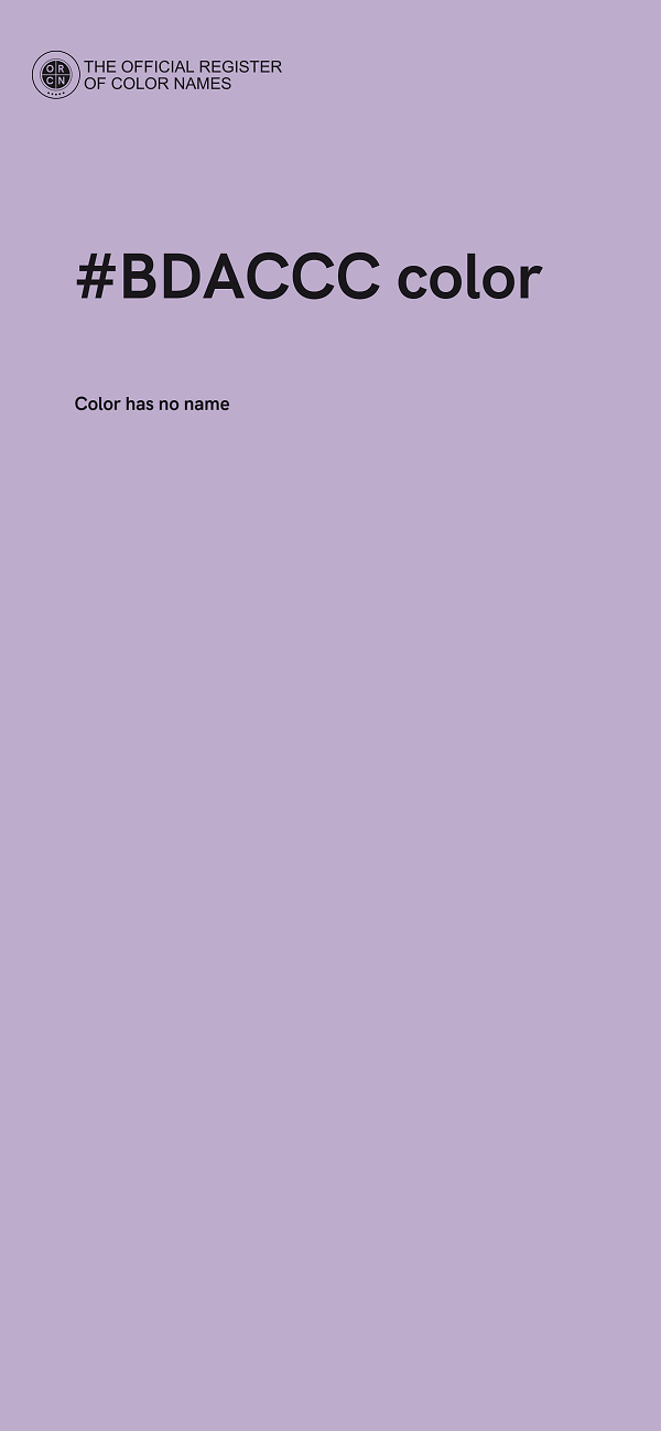 #BDACCC color image