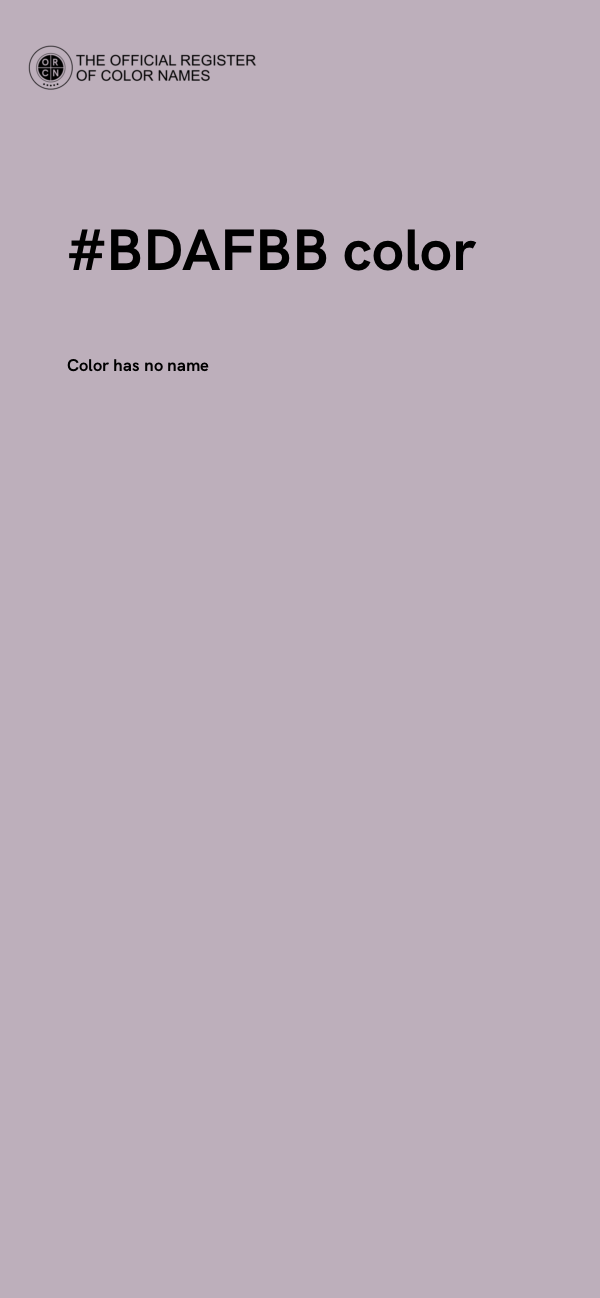 #BDAFBB color image